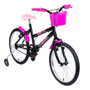 Bicicleta Aro 20 Infantil Mtb Girl Com Roda Lateral Cor Preto
