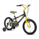 Bicicleta Infantil Masculina Aro 16 Herói Preta Menino Alumínio Husky