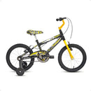 Bicicleta Infantil Masculina Aro 16 Herói Preta Menino Alumínio Husky