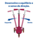 Patinete Skatenet - Max Pink - LED - Bandeirante