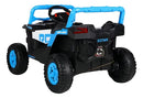 Carro Eletrico Infantil Utv 12v Azul Bivolt Luz Led Usb Controle Mini Jipe 2 Em 1
