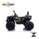 Mini Quadriciclo Elétrico Moto Infantil Bateria 12V Luz Som Controle Bivolt Brinqway BW-209 Cor Branco