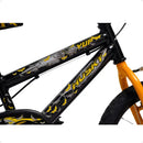 Bicicleta Infantil Masculina Aro 16 Herói Preta Menino Alumínio Husky