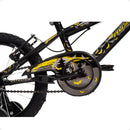 Bicicleta Infantil Masculina Aro 16 Herói Preta Menino Alumínio Husky