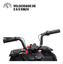 Mini Quadriciclo Elétrico Moto Infantil Bateria 12V Luz Som Controle Bivolt Brinqway BW-209 Cor Branco