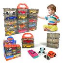 Kit 15 Carrinhos De Ferro Porta Maleta Compatível Com Hotwheels Atacarejo Kids