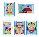 Brinquedo Educativo Montessori 3D Mushroom Nails com 296 Peças