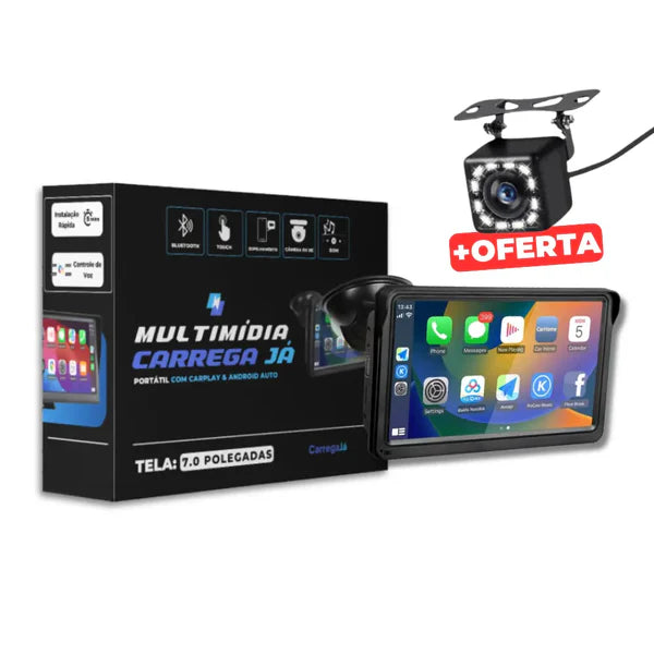 Multimídia Automotiva Inteligente – Transforme Seu Carro em um Centro de Entretenimento Completo!
