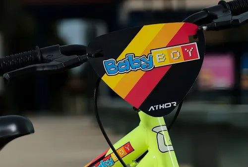 Bicicleta infantil infantil Athor Baby Boy 2023 R16 - amarelo neon