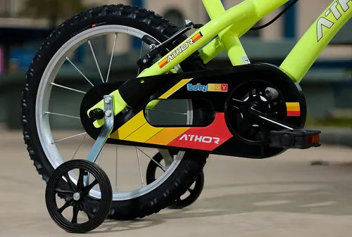 Bicicleta infantil infantil Athor Baby Boy 2023 R16 - amarelo neon