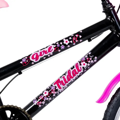 Bicicleta Aro 20 Infantil Mtb Girl Com Roda Lateral Cor Preto