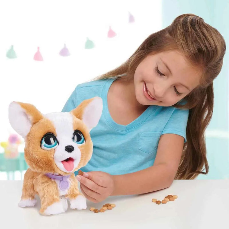 Pelúcia Interativa FurReal Poopalots Corgi com Acessórios