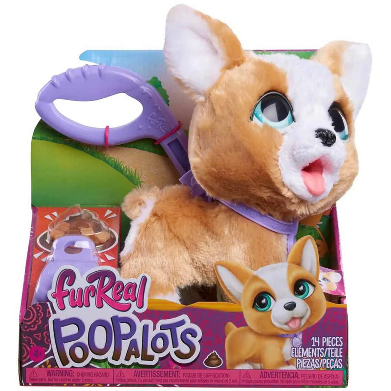 Pelúcia Interativa FurReal Poopalots Corgi com Acessórios