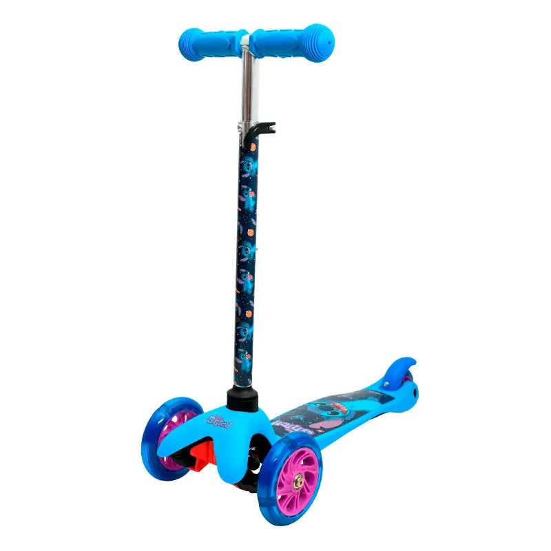 Patinete com LED Stitch Azul - Disney - BBR Toys