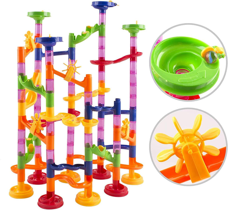 Brinquedo Educativo Marble Run - Pista de Montar com 105 Peças - Corrida de Bolinhas