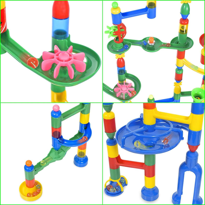 Brinquedo Educativo Marble Run - Pista de Montar com 105 Peças - Corrida de Bolinhas