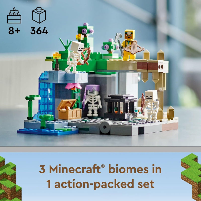 LEGO® Minecraft® - A Masmorra dos Esqueletos com 364 Peças