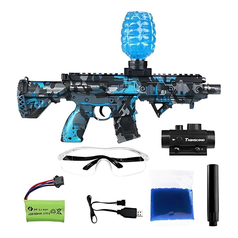 Arma Elétrica de Orbeez M416 Camuflada Azul - Leão