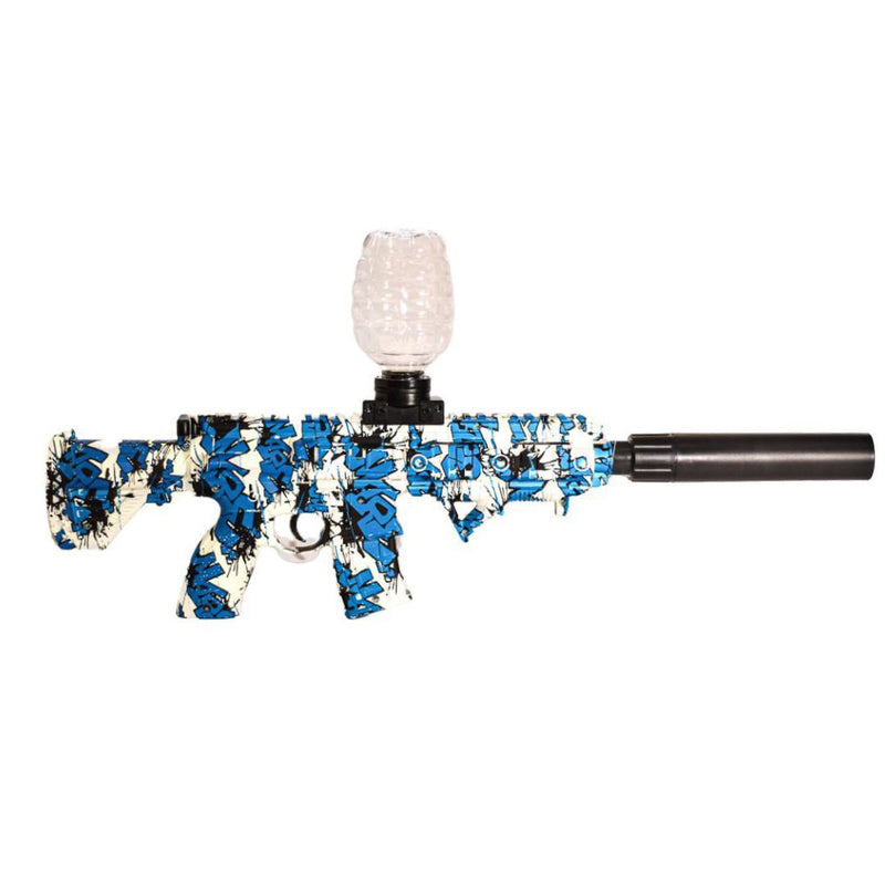 Rifle de Gel M416 Orbeez Azul e Branco - Diversão e Realismo