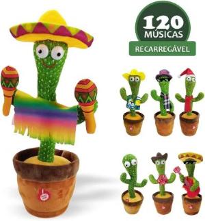 🌵 Cacto Interativo Funtoy® – Brincadeira, Música e Movimento para Toda a Família!